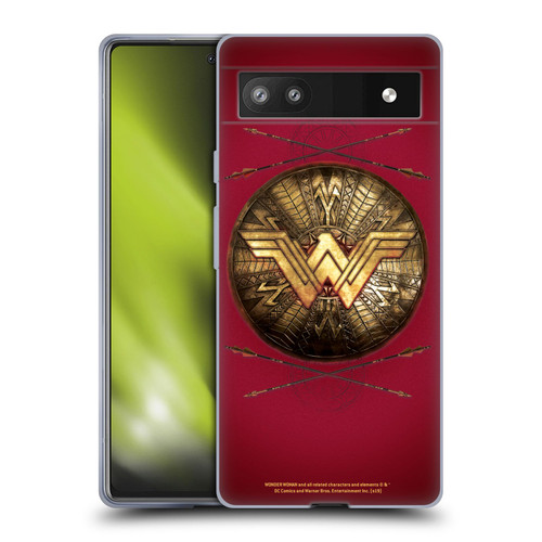 Wonder Woman Movie Logos Shield And Arrows Soft Gel Case for Google Pixel 6a