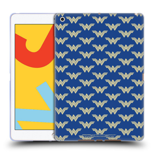 Wonder Woman Movie Logos Pattern Soft Gel Case for Apple iPad 10.2 2019/2020/2021