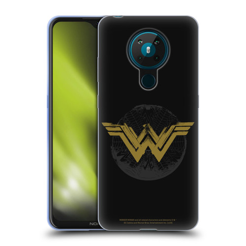 Wonder Woman Movie Logos Distressed Look Soft Gel Case for Nokia 5.3