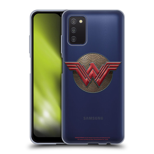 Wonder Woman Movie Logos Waves Soft Gel Case for Samsung Galaxy A03s (2021)