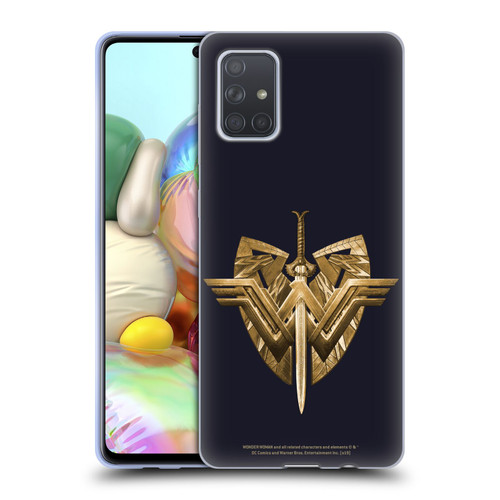 Wonder Woman Movie Logos Sword And Shield Soft Gel Case for Samsung Galaxy A71 (2019)