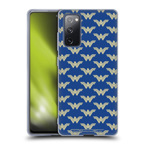 Wonder Woman Movie Logos Pattern Soft Gel Case for Samsung Galaxy S20 FE / 5G