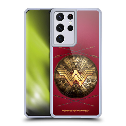 Wonder Woman Movie Logos Shield And Arrows Soft Gel Case for Samsung Galaxy S21 Ultra 5G