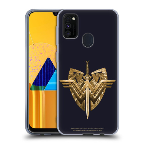 Wonder Woman Movie Logos Sword And Shield Soft Gel Case for Samsung Galaxy M30s (2019)/M21 (2020)