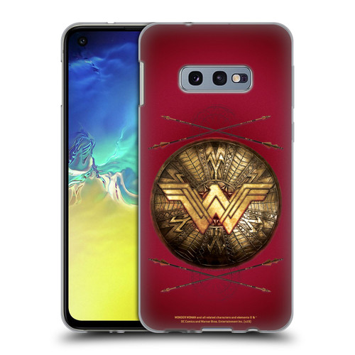 Wonder Woman Movie Logos Shield And Arrows Soft Gel Case for Samsung Galaxy S10e