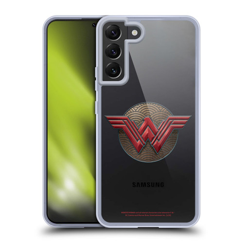 Wonder Woman Movie Logos Waves Soft Gel Case for Samsung Galaxy S22+ 5G