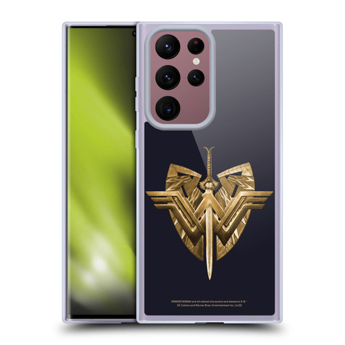 Wonder Woman Movie Logos Sword And Shield Soft Gel Case for Samsung Galaxy S22 Ultra 5G
