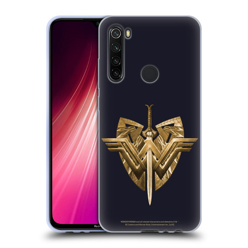 Wonder Woman Movie Logos Sword And Shield Soft Gel Case for Xiaomi Redmi Note 8T