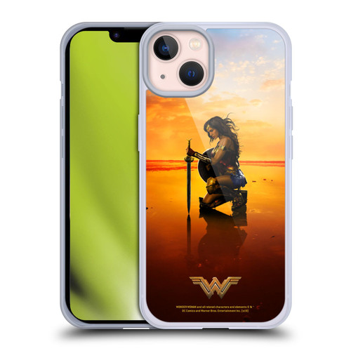 Wonder Woman Movie Posters Sword And Shield Soft Gel Case for Apple iPhone 13