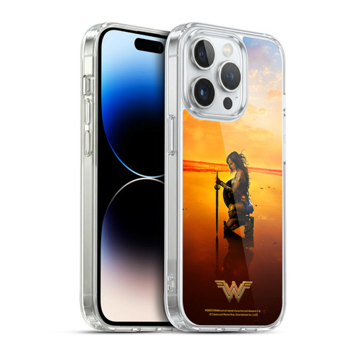 Wonder Woman Movie Posters Sword And Shield Soft Gel Case for Apple iPhone 14 Pro & MagSafe
