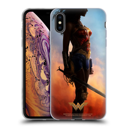 Wonder Woman Movie Posters Godkiller Sword Soft Gel Case for Apple iPhone XS Max