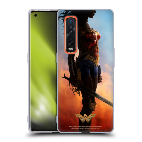 Wonder Woman Movie Posters Godkiller Sword Soft Gel Case for OPPO Find X2 Pro 5G