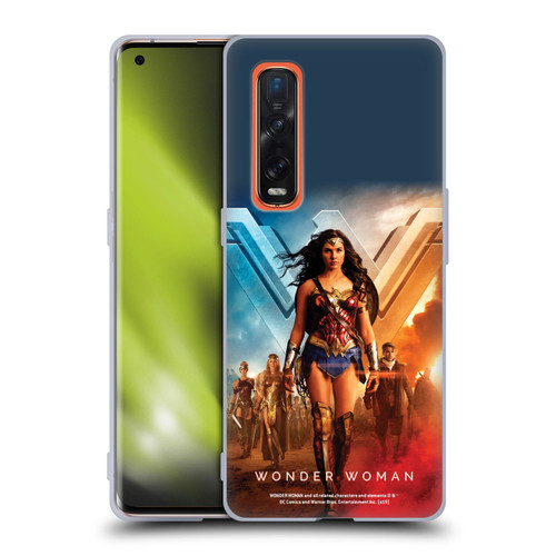 Wonder Woman Movie Posters Group Soft Gel Case for OPPO Find X2 Pro 5G