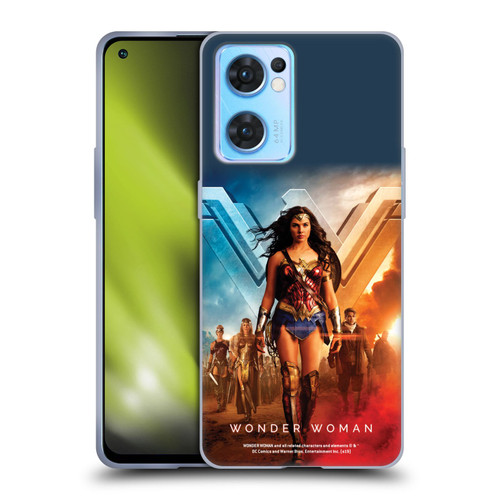 Wonder Woman Movie Posters Group Soft Gel Case for OPPO Reno7 5G / Find X5 Lite
