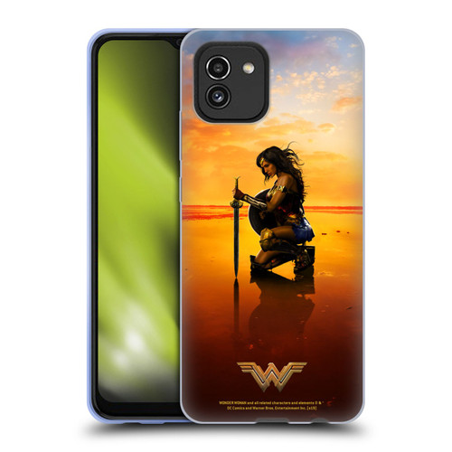 Wonder Woman Movie Posters Sword And Shield Soft Gel Case for Samsung Galaxy A03 (2021)