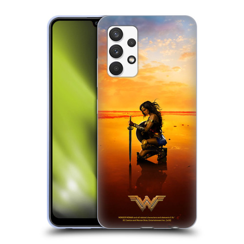 Wonder Woman Movie Posters Sword And Shield Soft Gel Case for Samsung Galaxy A32 (2021)