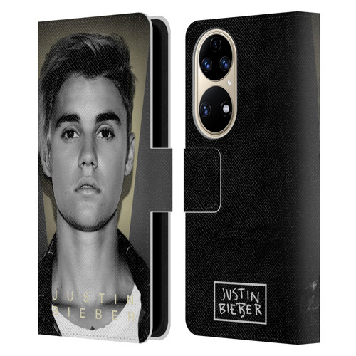 Justin Bieber Purpose B&w What Do You Mean Shot Leather Book Wallet Case Cover For Huawei P50