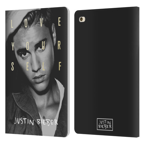 Justin Bieber Purpose B&w Love Yourself Leather Book Wallet Case Cover For Apple iPad mini 4