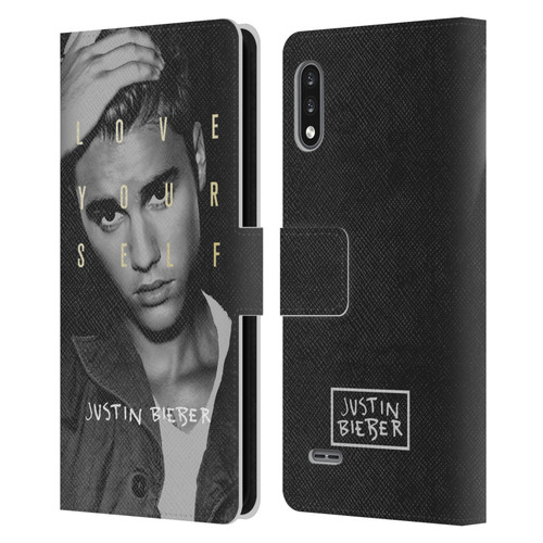 Justin Bieber Purpose B&w Love Yourself Leather Book Wallet Case Cover For LG K22
