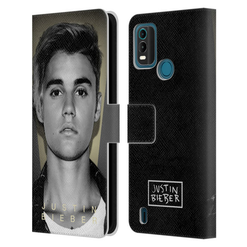 Justin Bieber Purpose B&w What Do You Mean Shot Leather Book Wallet Case Cover For Nokia G11 Plus
