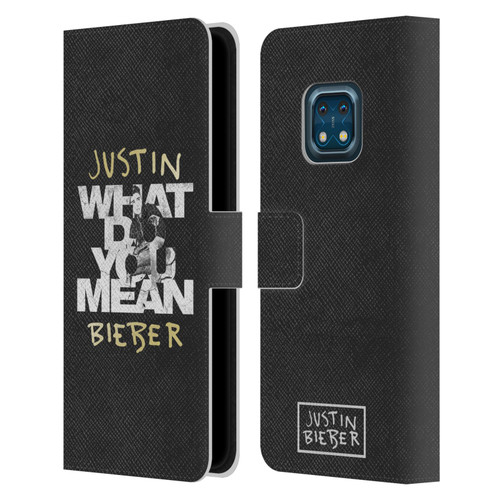 Justin Bieber Purpose B&w What Do You Mean Typography Leather Book Wallet Case Cover For Nokia XR20