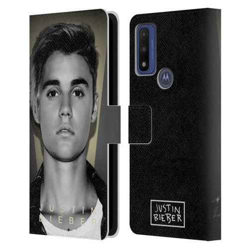 Justin Bieber Purpose B&w What Do You Mean Shot Leather Book Wallet Case Cover For Motorola G Pure