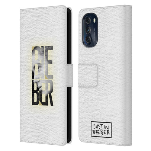 Justin Bieber Purpose B&w Mirror Calendar Text Leather Book Wallet Case Cover For Motorola Moto G (2022)