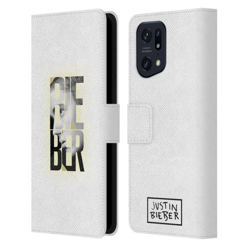 Justin Bieber Purpose B&w Mirror Calendar Text Leather Book Wallet Case Cover For OPPO Find X5