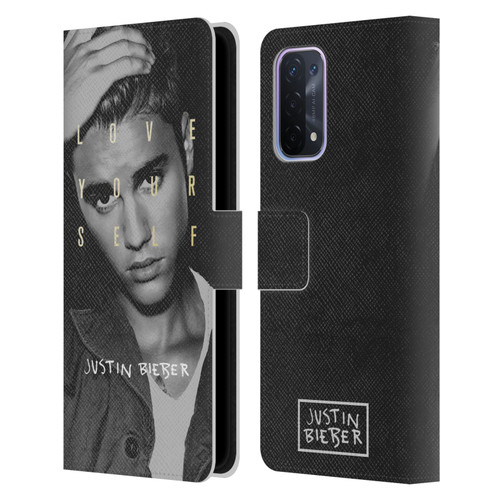 Justin Bieber Purpose B&w Love Yourself Leather Book Wallet Case Cover For OPPO A54 5G