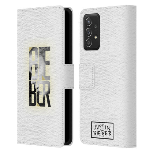 Justin Bieber Purpose B&w Mirror Calendar Text Leather Book Wallet Case Cover For Samsung Galaxy A52 / A52s / 5G (2021)