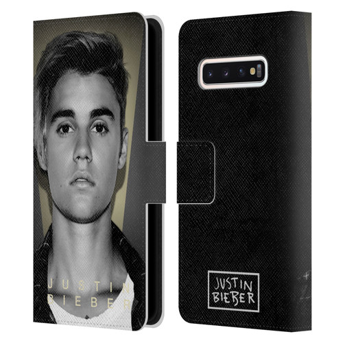 Justin Bieber Purpose B&w What Do You Mean Shot Leather Book Wallet Case Cover For Samsung Galaxy S10