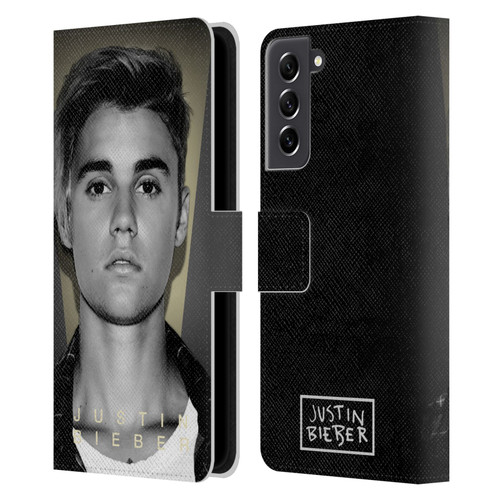 Justin Bieber Purpose B&w What Do You Mean Shot Leather Book Wallet Case Cover For Samsung Galaxy S21 FE 5G