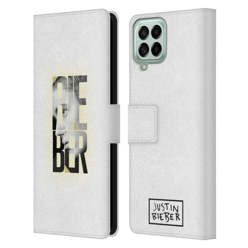 Justin Bieber Purpose B&w Mirror Calendar Text Leather Book Wallet Case Cover For Samsung Galaxy M33 (2022)