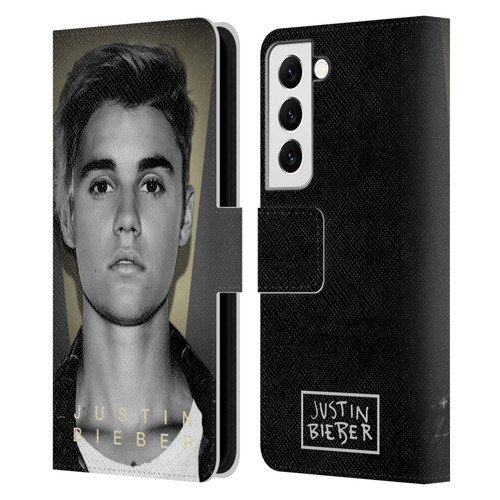 Justin Bieber Purpose B&w What Do You Mean Shot Leather Book Wallet Case Cover For Samsung Galaxy S22 5G
