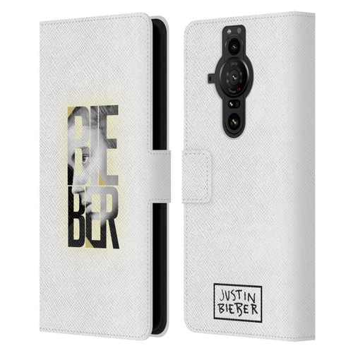 Justin Bieber Purpose B&w Mirror Calendar Text Leather Book Wallet Case Cover For Sony Xperia Pro-I
