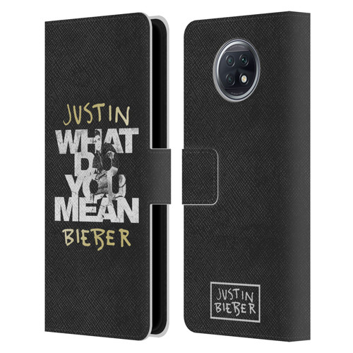 Justin Bieber Purpose B&w What Do You Mean Typography Leather Book Wallet Case Cover For Xiaomi Redmi Note 9T 5G