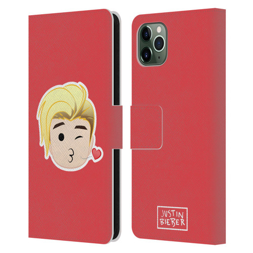 Justin Bieber Justmojis Kiss Leather Book Wallet Case Cover For Apple iPhone 11 Pro Max