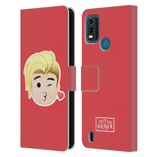 Justin Bieber Justmojis Kiss Leather Book Wallet Case Cover For Nokia G11 Plus