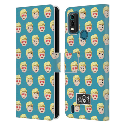 Justin Bieber Justmojis Patterns Leather Book Wallet Case Cover For Nokia G11 Plus