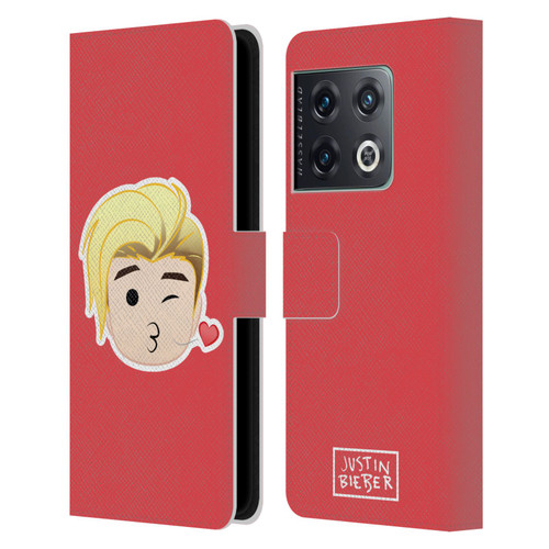 Justin Bieber Justmojis Kiss Leather Book Wallet Case Cover For OnePlus 10 Pro