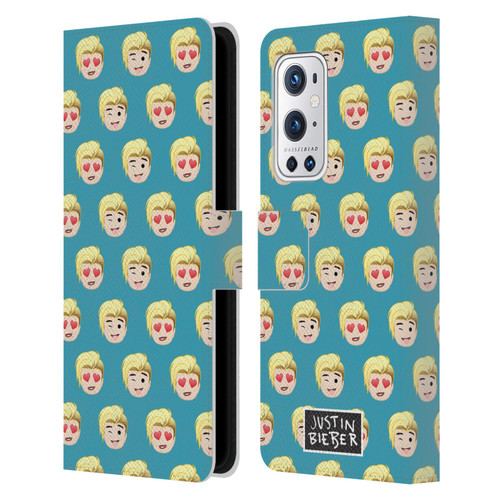Justin Bieber Justmojis Patterns Leather Book Wallet Case Cover For OnePlus 9 Pro