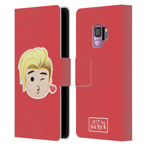 Justin Bieber Justmojis Kiss Leather Book Wallet Case Cover For Samsung Galaxy S9