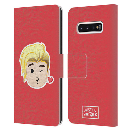 Justin Bieber Justmojis Kiss Leather Book Wallet Case Cover For Samsung Galaxy S10