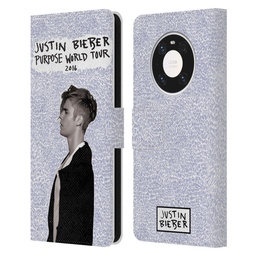 Justin Bieber Purpose World Tour 2016 Leather Book Wallet Case Cover For Huawei Mate 40 Pro 5G