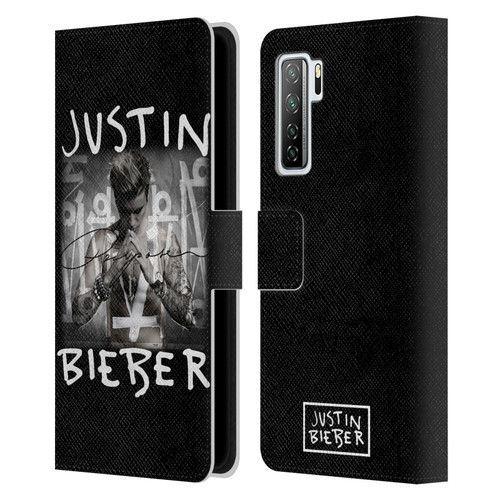 Justin Bieber Purpose Album Cover Leather Book Wallet Case Cover For Huawei Nova 7 SE/P40 Lite 5G