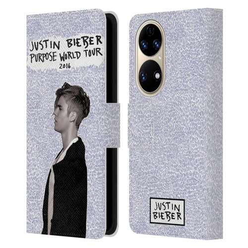 Justin Bieber Purpose World Tour 2016 Leather Book Wallet Case Cover For Huawei P50