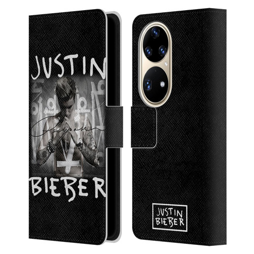Justin Bieber Purpose Album Cover Leather Book Wallet Case Cover For Huawei P50 Pro