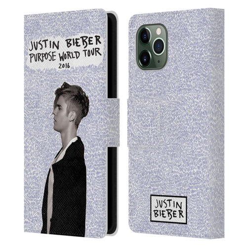 Justin Bieber Purpose World Tour 2016 Leather Book Wallet Case Cover For Apple iPhone 11 Pro