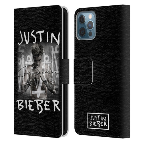 Justin Bieber Purpose Album Cover Leather Book Wallet Case Cover For Apple iPhone 12 / iPhone 12 Pro