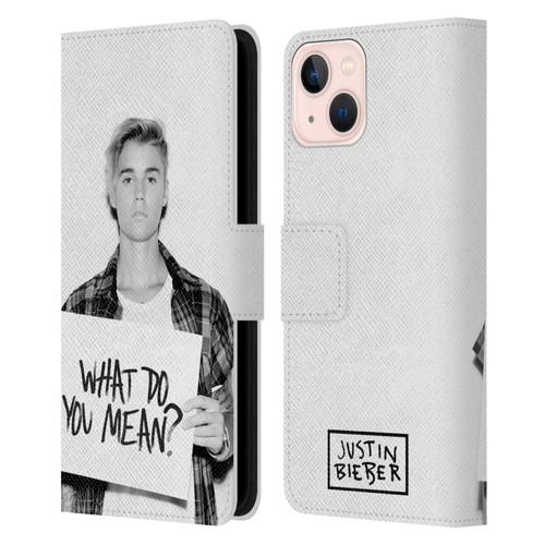 Justin Bieber Purpose What Do You Mean Photo Leather Book Wallet Case Cover For Apple iPhone 13